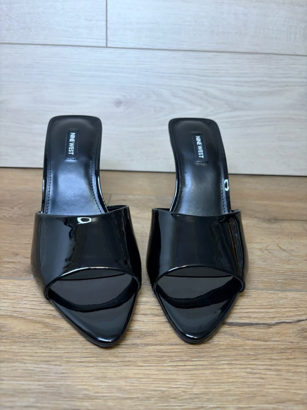Nine West Hather Sandal Women Slip-on Black 9.5M